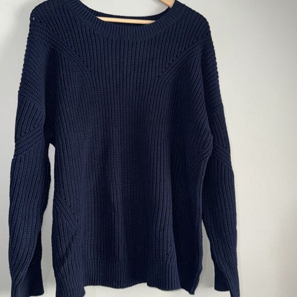 Time and Tru Women's Shaker Knit Sweater, Midweight, Size XXL 20 - Picture 3 of 6